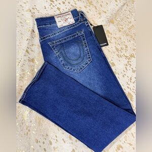 True Religion Men's Dark Blue Skinny Jeans